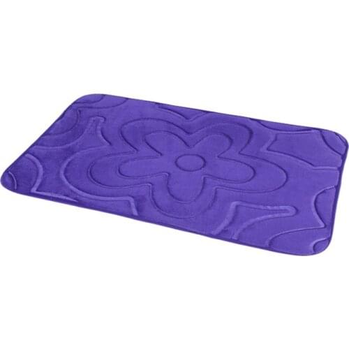 Zeegle Flannel Absorbent Toilet Bath Mats Bathroom Carpet Doormat Anti-slip Kitchen Floor Carpet Bedroom Bedside Foot Pads