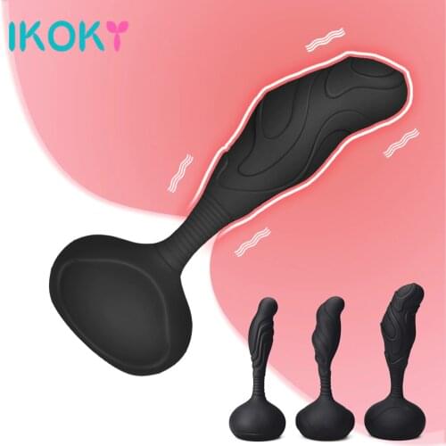 IKOKY Prostate Massager Vibrator Anal Plug Erotic Toys 10 Speed Vibrator Male Masturbator Sex Toys For Men Butt Plug