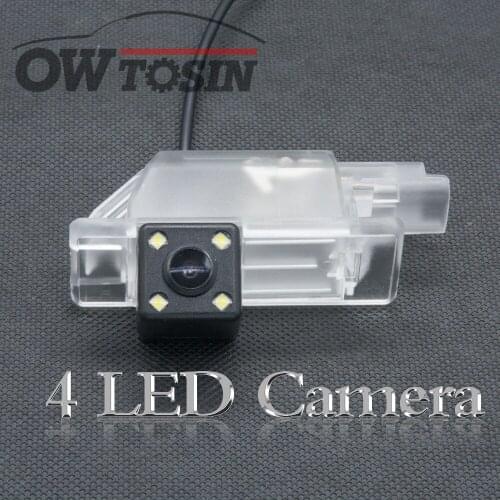 4 LED light Backup Rear View Camera For Peugeot 508 sedan 508 SW 508 RXH 2011~2018 301 2008 3008 308 Car Parking LCD Monitor