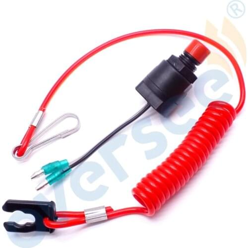 Oversee 36180-ZV5-013 Emergency Switch Assy With Lanyard For Honda Outboard Motor Control Box F40-F150