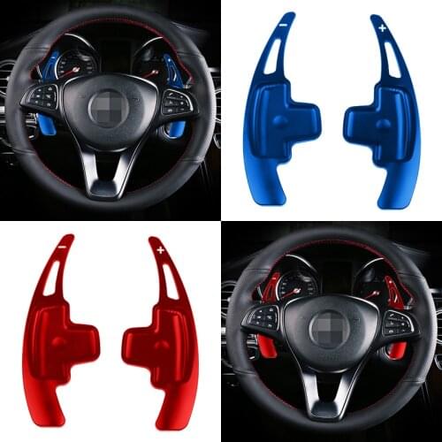 Car Model Car Steering Wheel Decoration Aluminum Alloy Car Steering Wheel Shift Paddles For Mercedes-Benz A Mercedes GLK GL SLK