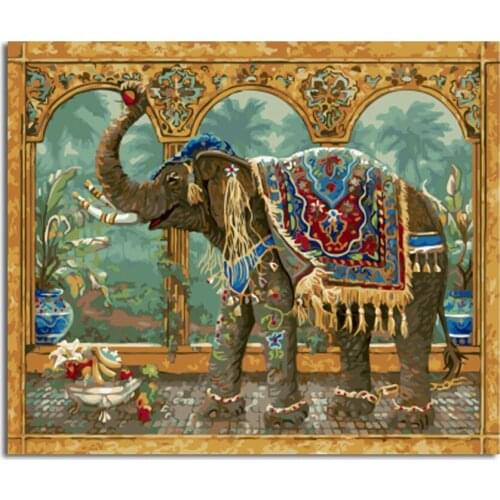 Needlework Diy Diamond Painting Kit 5D Diamond Embroidery African elephant Full Rhinestone Cross Stitch Diamond Painting
