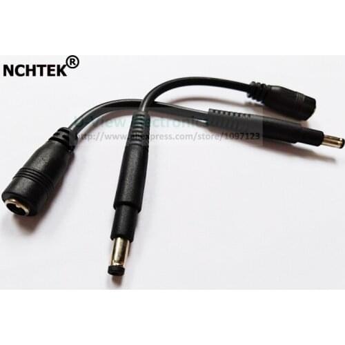 NCHTEK DC 4.8x1.7mm Male to DC 5.5x2.1mm Female Plug DC Power Connector Cable About 15CM/Free DHL shipping/100PCS