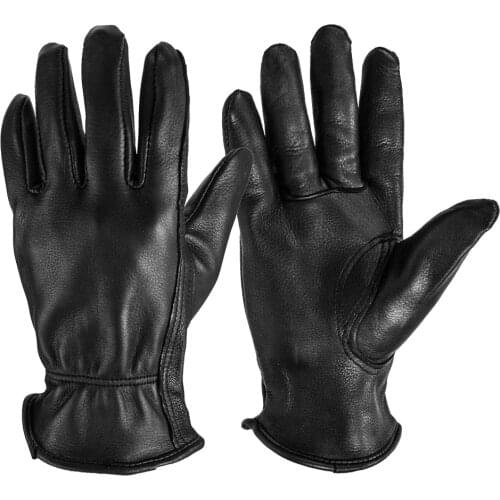 OZERO Motorcycle Gloves Leather Genuine Smooth Deerskin Motorbike Biker Racing Riding Driving Hand Motor Moto Gloves Men 8003