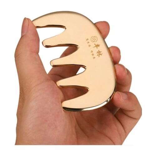 New Brass Copper Guasha Board Natural Xiuyan Gua Sha Tool For Body Scraper Massage Chinese Health Products