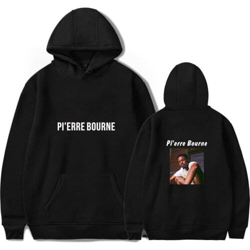 American Rapper Women Men Casual Sportswear Winter Long Sleeve Pullovers Pi'erre Bourne Print Hoodie Boys and Girl Sweatshirt