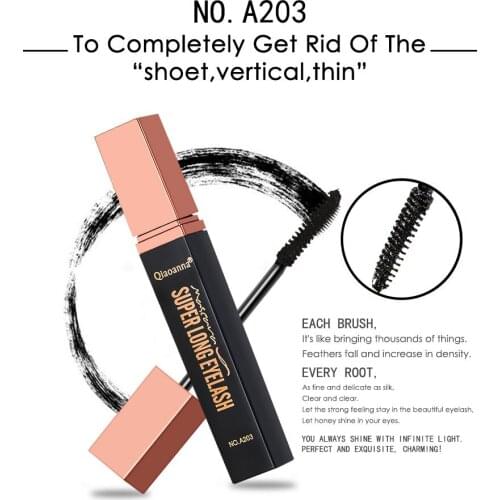 Professional Mascara 4D Waterproof Fiber Silk Eyelash Thick Curling Natural Lengthening Eye Lash Black Eyes Makeup T1098