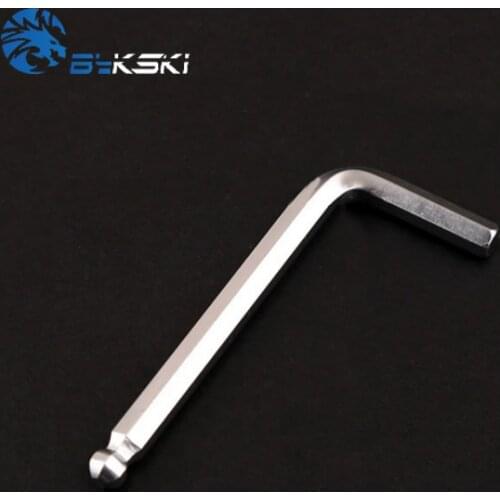 Bykski 8MM Hex Wrench use for fixed Computer Accerssories Fitting Water Cooling System Short Ball Head CR-V Metal Tool