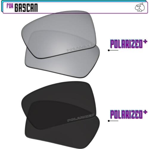EZReplace Polarized Replacement Lenses for - Oakley Gascan Sunglasses - Blk P Plus-SirP Plus