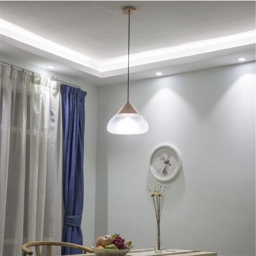 Glass Pendant Lights For Living Room Bedroom Restaurant Hanging Modern Nordic Indoor Deco Loft E27 Pendant Lamp Bed hanging lamp