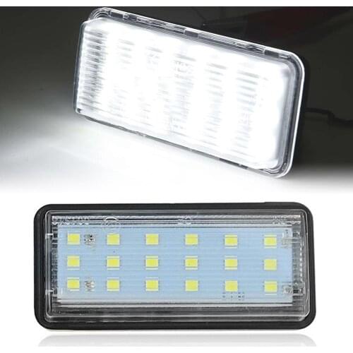2Pcs LED Car Number License Plate Light for Toyota for Lexus LX470 LX570 GX470