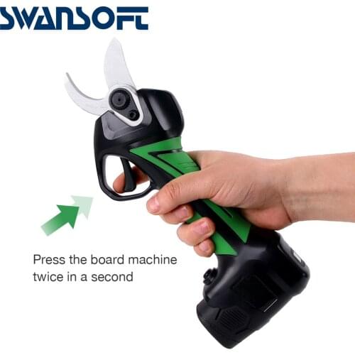 SWANSOFT electric garden pruner battery trimmers for grass battery pruning shears scissors electric gardening tools rechargeable