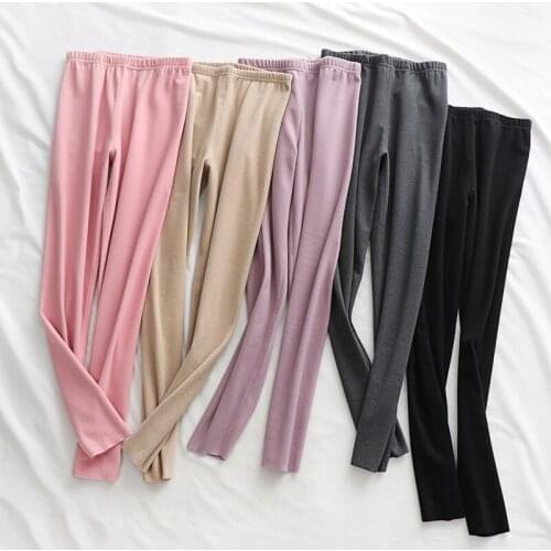 Warm Pants women Autumn And Winter High waist skinny Cotton Trousers Casual Pencil Pants women