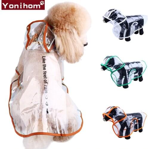 Waterproof Clothing for Dogs Raincoat Transparent Rain Coat Clothes for Dog Raining Dog Clothes Clothing for Dog Yorki Chihuahua
