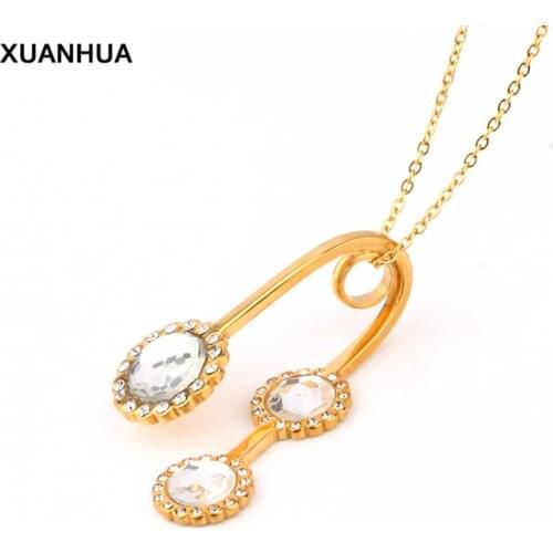 XUANHUA Fashion Jewelry Accessories Necklaces & Pendants Jewellery Chain Necklace Pendant Stone Women Jewelry Statement Necklace
