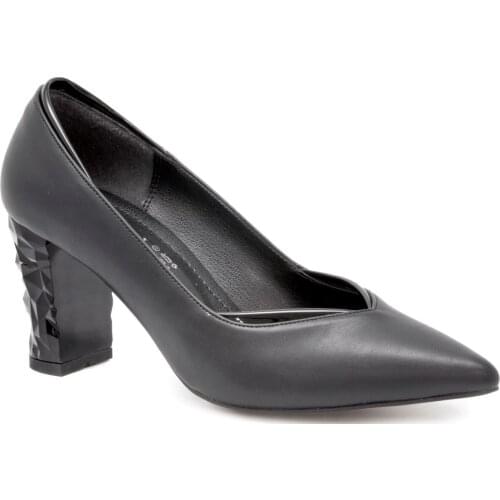 Gedikpasalı Prk K589 Black 2021 Summer Season Women Shoes Evening Party Square Heel Dress Business Classic Daily Casual Stylish Use