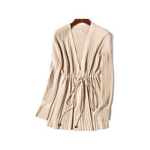 Lavender Creamy-White Color Open Stitch Spring Woman Coat Cony Hair Flare Sleeve Elegant Outerwear Lady Autumn OL V-Neck Jacket