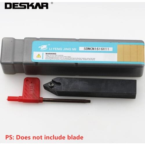 1PC DESKAR SDNCN1616H11 External Turning Tool Holder CNC Lathe Cutter Cutting Carbide Inserts Bar