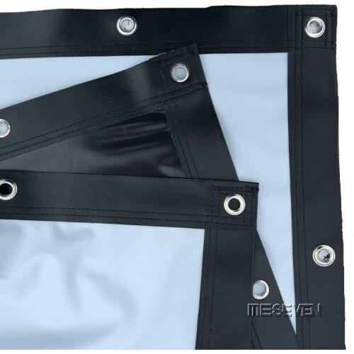 200 inches 4:3 PVC Gray-Black Soft Front Projection Screen for Home Cinema Camping School Office etc