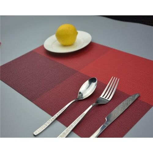 4PCS/LOT Placemat Coasters Heat-insulated Tableware PVC Placemat Kitchen Dinning Bowl Dish Waterproof Pad Table Mat JI 0801