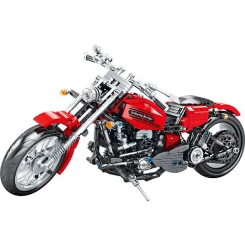737pcs City Motorcycle MOTO Off-Road Cars Creator Expert Building Blocks Technical Moc Bricks Classic Model Toys of Kids Blocks