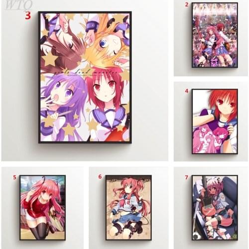 Anime Posters Angel Beats Yui Iwasawa Masami Canvas Painting Wall Poster Wall Art Posters and Prints Picture Home Decoration