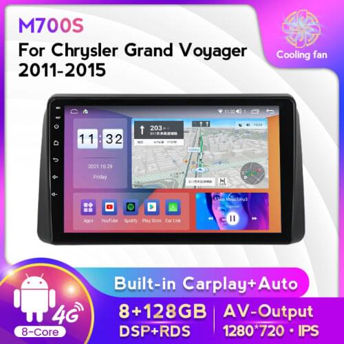 MEKEDE For Chrysler Grand Voyager 5 2011 2012 2013 2014 2015 Android 11 Car Radio Touch Screen Carplay Auto GPS Multimedia