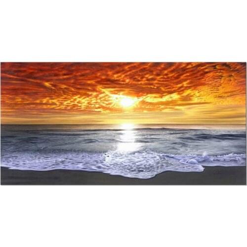 Grand Sight Extra Large Modern Wrapped Giclee Canvas Prints Seascape Artwork Ocean Sea Beach Pictures Decor Drop shipping