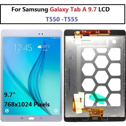 For Samsung Galaxy Tab A 9.7 SM-T550 T550 T555 Lcd Display Touch Screen Digitizer for samsung T550 LCD
