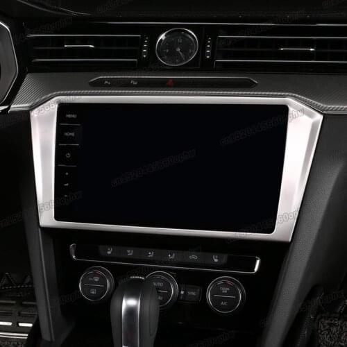 Lsrtw2017 for Volkswagen Arteon Vw Cc 2019 2020 2021 Car Center Console Gps Screen Frame Trim Cover Sticker Accessories Auto