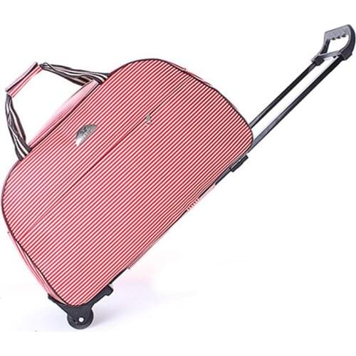 Women Travel Luggage Bags Wheeled Duffle Trolley Bag Rolling Suitcase Men Traveler Bag With Wheel Carry-On Bag