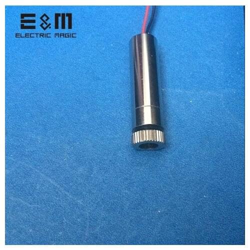 E&M250mW 650nm 12*45mm Red Laser Dot Module Variable Focus Laser Head Lighters Engraving Cutting Adjustable Focal DIY High Power