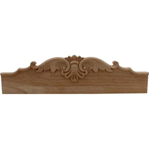 VZLX Figurines Woodcarving Decal Pretty Wood Appliques Carved Miniatures Wooden Crafts Furniture Window Decor Home Decoration