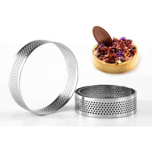 60/80mm Tartlet Molds French Dessert Mousse Fruit Pie Tart Ring Quiche Cake Mold Tartelettes au Citron Tarte Tatin Cheese Pan