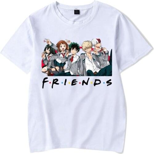 My Hero Academy T-shirt Top Anime Harajuku T-shirt Men Kawaii Unisex Bakugou Graphic Tshirt Cute Short Sleeve Summer Top Tees