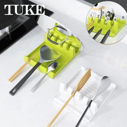 Multifunction Ladle Spoon Rest Holder Utensil Organizer Spatula Holder Racks Pot Lid storage pad Kitchen Storage Shelf