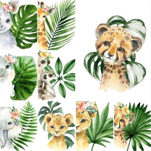 Cartoon Dier Diamant Schilderen Plant Blad Leeuw Zebra Giraffe Olifant Diamant Borduurwerk Kruissteek Baby Kids Gift Home Decor