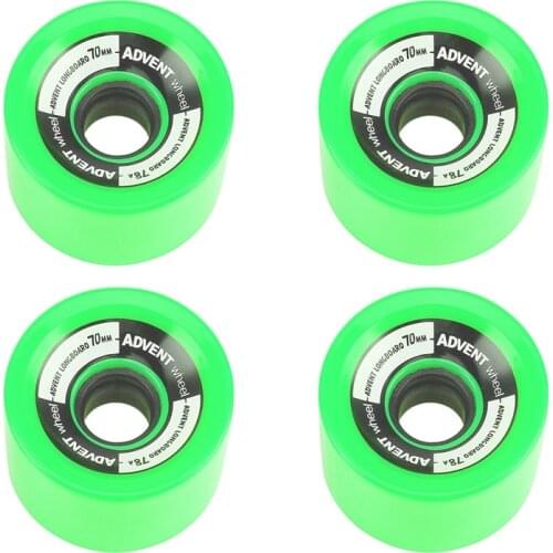 Set of 4 Wheels 70X51Mm 78A Offset Hub Solid Longboard Wheels Smooth Riding Longboarding Wheels