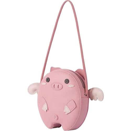 Lovely Pig Leather Shoulder Bag Kits Handmade Leathercraft Making Material Set