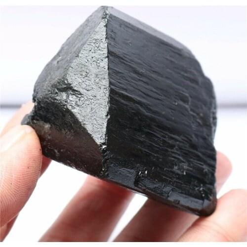 Natural Black Tourmaline Crystal Stone Gem Original Mineral Specimen
