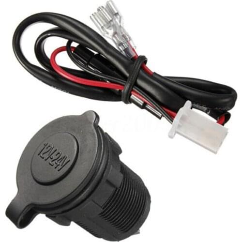 New Arrival 12/24V Car Motorcycle Cigarette Lighter Socket Power Plug Durable Automobile Power Outlet Adapter Replacement Parts