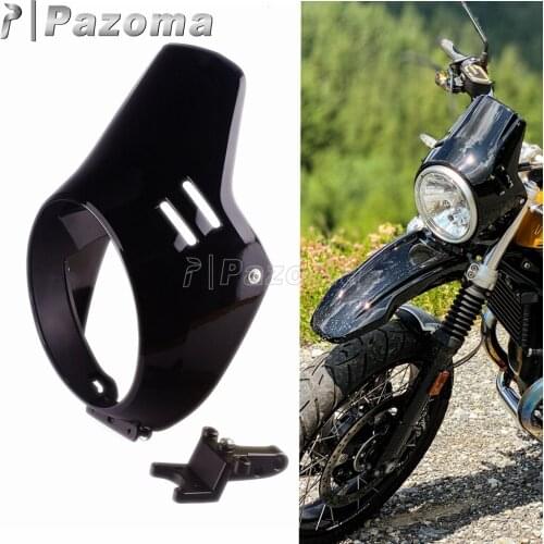 Motorcycle Black Headlight Cover Front Cowl Fairing For BMW R nineT Urban G/S 2016 2017 2018 2019 ABS Plastic