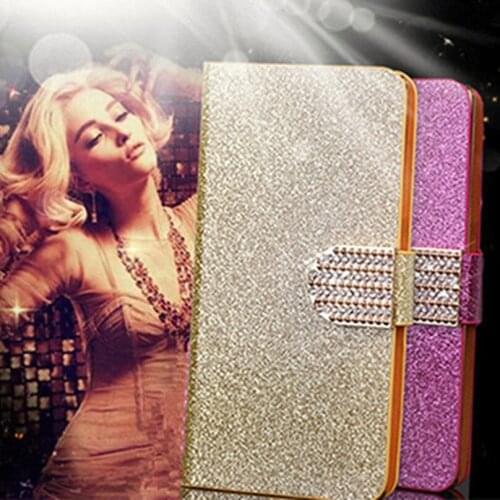 Original Bling Glitter Phone Case Cover Fundas for Samsung Galaxy Note 5 4 3 2 Neo Lite Flip Cases A8 A7 2015 A5 A3 2016