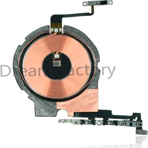 Original NFC Chip Wireless Charging Charger Panel Coil Sticker With Volume Button Flex Cable for iPhone 12 Mini / 12 Pro Max