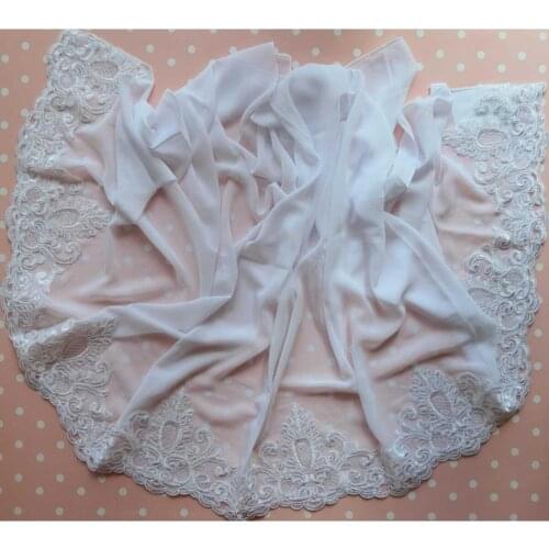 French Filet Lace Ruched Mevlüt Throw