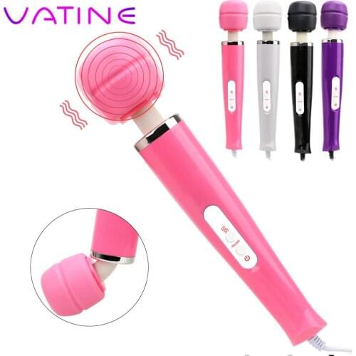 Clit Stimulator Big Size Vibrator Dildo Magic Wand AV Stick 10 Speed Sex Toys for Women