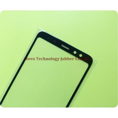 Wyieno 30pcs/lot A8 Black Outer Glass Screen For Samsung A8 2018 A530 A530F Glass Lens Front Panel ( Not touch screen Sensor)
