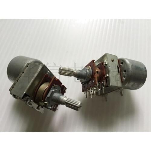 [YK] type 148 double with motor potentiometer B100K B100KX2 flower handle thread length 20MM switch