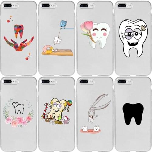 Funny Cartoon Dentist Dental Teeth Cover Case for Xiaomi Redmi K20 K30 4X 4A 5A 6A 7A 8A 9C 9A Pro Plus