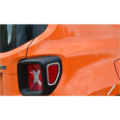 Lapetus Rear Tail Lights Trunk Lamps Cover Trim Accessories Exterior Fit For Jeep Renegade 2015 2016 2017 2018 2019